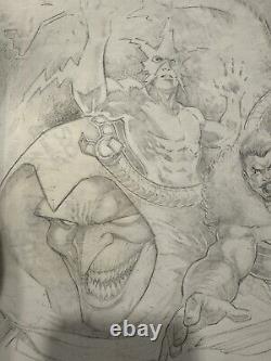 Sinister 6 Original 11x17 Comic Art By Sajad Shah