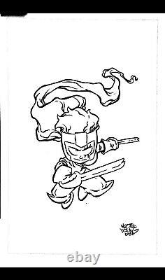 Skottie Young 11x17 Published Cover Original Art Featuring shatterstar