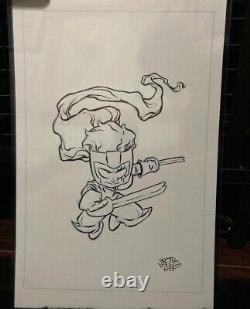 Skottie Young 11x17 Published Cover Original Art Featuring shatterstar