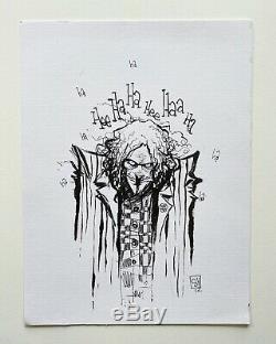 Skottie Young Joker Original Art Sketch Commission 9x12