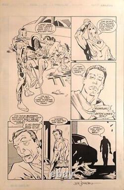 Solitaire # 1 Pg 23 Original Art 1993 Malibu Jeff Johnson (marvel / Wonder Man)