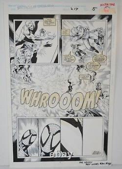 Spectacular Spider-Man 1994 #217 Original Comic Art Page 5 Death of a Hero