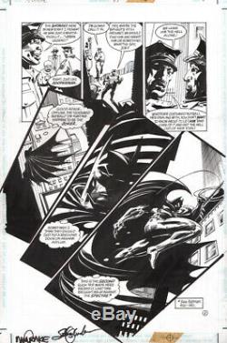 Spectre #51 Original Art SIGNED John Ostrander Tom Mandrake Batman Splash Page