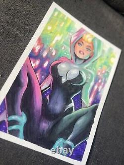 Spider Gwen Original Comic Art By Diego Carneiro