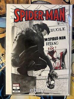 Spider-Man #1 Miles/Peter Original Pencil Sketch Cover Art William Toliver 1/1