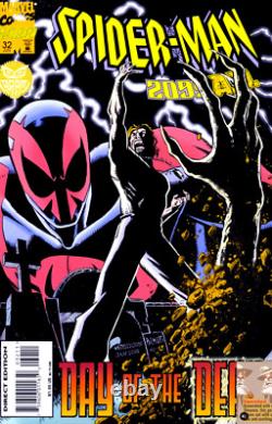 Spider-Man 2099 Original Art Splash Page SIGNED Peter David AND Jimmy Palmiotti