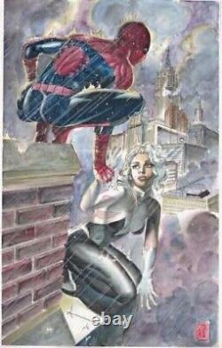 Spider-Man, Spider-Gwen/Gwen Stacy, Gene Espy Original Comic Art, Marvel, Disney