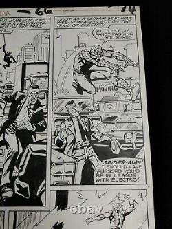 Spiderman Original Marvel Art Interior Page Spectacular Electro Jjj Lots Of Pics