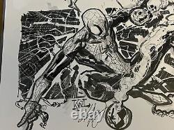 Spiderman Sketch Art By Ken Lashley 11x17