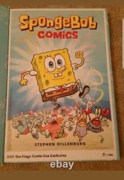 Spongebob Square Pants Stephen Hillenburg signed book SDCC 2017 exclusive 2/200