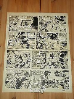 Steel Claw Valiant British Weekly Original Comic Art July 1968