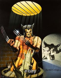 Steve Fastner 1982 Wolverine Litho Pencil Prelim! Huge Wolverine Claws Out