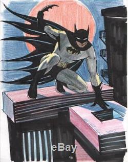 Steve Rude Signed 2018 Batman Original Art-11 X 14! Free Shipping