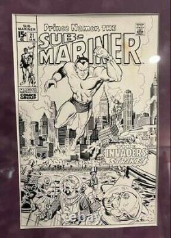 Sub-Mariner #21, Original Production Proof Cell Page and VF Comic
