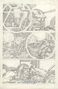Super Powers Iss. 6 page 15 Original Comic Art Jack Kirby Darkseid Batman No Res