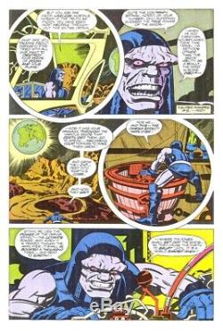 Super Powers Iss. 6 page 15 Original Comic Art Jack Kirby Darkseid Batman No Res