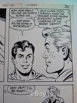 Superman 373 page 7 Original art Curt Swan / Dave Hunt