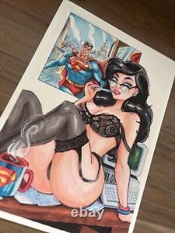 Superman And Lois Original Comic Art By Diego Carneiro