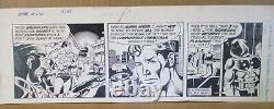 Superman Comic Strip ORIGINAL ART Delbo & Smith Daily 1982 Supes vs Supervillain