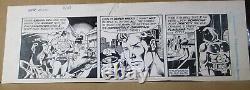 Superman Comic Strip ORIGINAL ART Delbo & Smith Daily 1982 Supes vs Supervillain