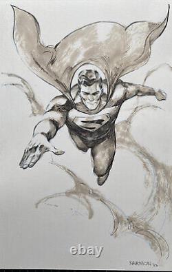 Superman original Comic Art Illustration
