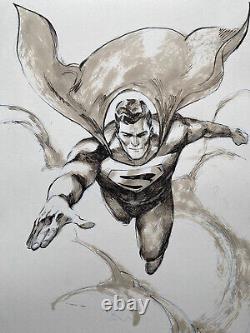 Superman original Comic Art Illustration