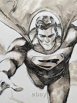 Superman original Comic Art Illustration