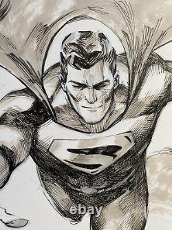 Superman original Comic Art Illustration