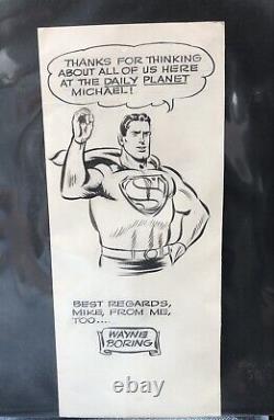 Superman original art of Wayne Boring