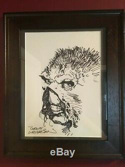 Swamp Thing Original Art Commission Sketch Signed Bernie Wrightson 11x14