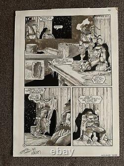 TEENAGE MUTANT NINJA TURTLES TMNT 55 page 12 Original Comic Art Jim Lawson