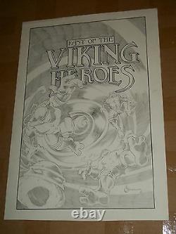 TEENAGE MUTANT NINJA TURTLES TMNT Last of the Viking Heroes Original Cover Art