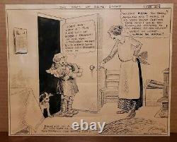 THE DAYS OF REAL SPORT Daily Comic Strip Original Art 2-27-1928 CLARE BRIGGS