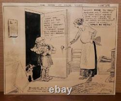 THE DAYS OF REAL SPORT Daily Comic Strip Original Art 2-27-1928 CLARE BRIGGS