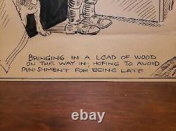 THE DAYS OF REAL SPORT Daily Comic Strip Original Art 2-27-1928 CLARE BRIGGS