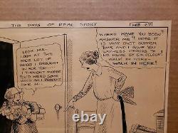 THE DAYS OF REAL SPORT Daily Comic Strip Original Art 2-27-1928 CLARE BRIGGS