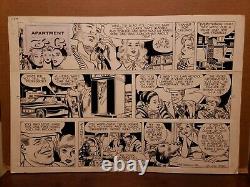 THE GIRLS IN APARTMENT 3-G Sunday Comic Strip Original Art 1-24-1982 ALEX KOTZKY