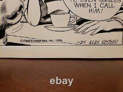 THE GIRLS IN APARTMENT 3-G Sunday Comic Strip Original Art 1-24-1982 ALEX KOTZKY