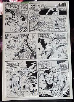 The Sub-mariner #19 Pg 14-1969 Original Silver Age Comic Art-severin-johny Craig