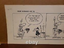 THE WIZARD OF ID Daily Comic Strip Original Art 12-21-1971 BRANT PARKER Hart