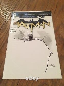 TIM SALE ORIGINAL SIGNED BATMAN SKETCH on cover of Batman #0
