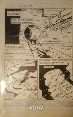 TMNT Adventures #10 original comic art page 1 1990 origin splinter