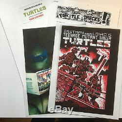TMNT Mega Bloks Kevin Eastman original cover art and signed books