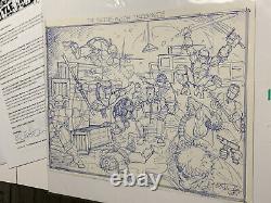 TMNT ORIGINAL CONCEPT ART SKETCH 1980s SIGNED NINJA TURTLES MIRAGE