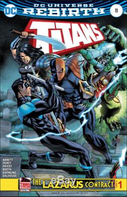 Teen Titans 11 Original Brett Booth Art Splash Page Deathstroke Slade Kid Flash