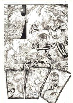 Teen Titans Annual #1 p. 19 Legion of Super-Heroes Action art by Brett Booth