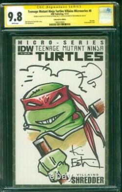 Teenage Mutant Ninja Turtles 8 CGC SS 9.8 Eastman Original art Sketch 11/13