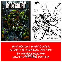Teenage Mutant Ninja Turtles Bodycount Hardcover SKETCH Kevin Eastman TMNT HC