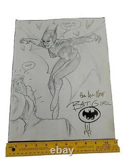The All New Bat-Girl Pencil Sketch By Adam Hughes Signed