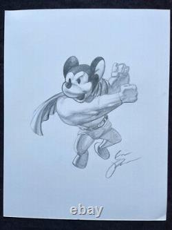 The Goon Style Mighty Mouse, Original Art Sketch by Eric Powell, 11×17